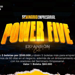 POWER FIVE SEMINARIO EMPRESARIAL AGOSTO - CALI