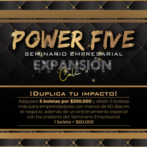 POWER FIVE SEMINARIO EMPRESARIAL MARZO - CALI