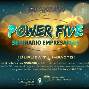POWER FIVE SEMINARIO EMPRESARIAL MAYO - CALI