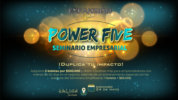 PowerFiveMayo_Hor POWER FIVE SEMINARIO EMPRESARIAL MAYO - CALI